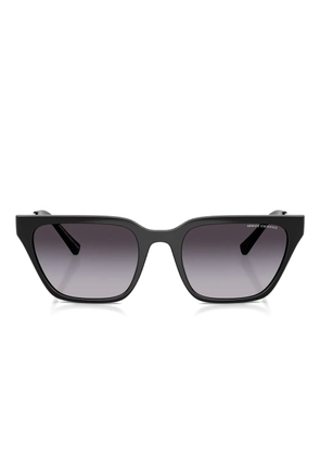 Armani Exchange geometric-frame sunglasses - Black