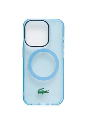Lacoste logo-detail iPhone case - Blue