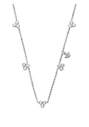 Emporio Armani crystal-embellished chain necklace - Silver