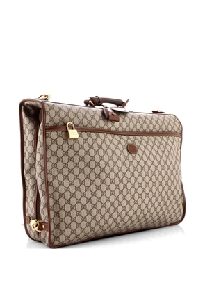 Gucci Pre-Owned Retro Interlocking G Garment Bag GG Coated Canvas travel bag - Brown