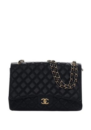 CHANEL Pre-Owned 2010-2011 Maxi Classic Caviar Single Flap shoulder bag - Black