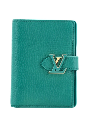 Louis Vuitton Pre-Owned Capucines Vertical Wallet Leather Compact small wallets - Green