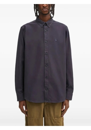 Carhartt WIP Bolton logo-embroidered shirt - Blue