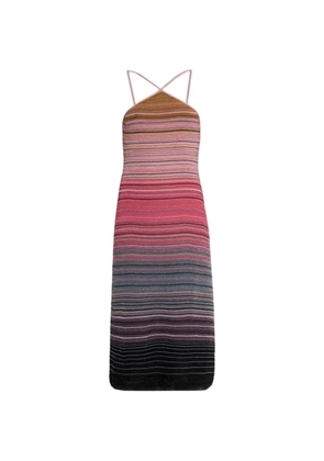 Akep striped midi dress - Pink
