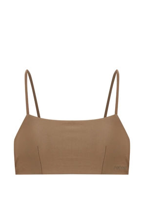 RETHINKIT STUDIOS tie-fastening bikini top - Brown