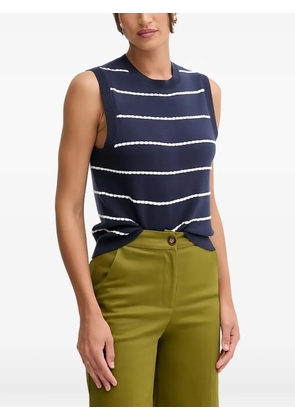 Benetton striped knitted sleeveless top - Blue