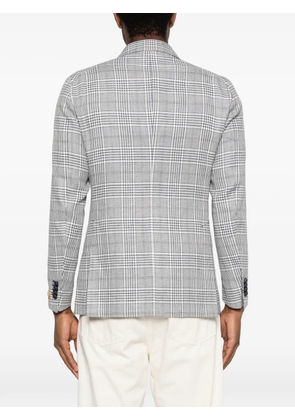 Tagliatore double-breasted plaid blazer - Blue