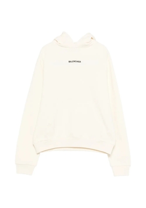 Balenciaga kangaroo-pocket hoodie - Neutrals