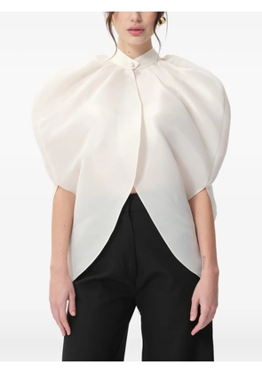 CONCEPTO Sage cape blouse - White
