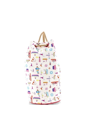 Hermès Pre-Owned Petit Chalutier Duffle Bag Printed Canvas travel bag - Multicolour