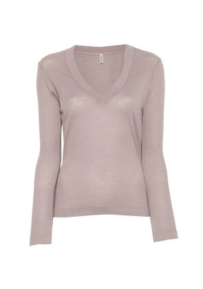 Daniele Fiesoli V-neck T-shirt - Brown