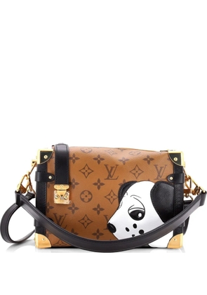 Louis Vuitton Pre-Owned Side Trunk Handbag Limited Edition Sun Yitian Reverse Monogram Canvas MM shoulder bag - Brown