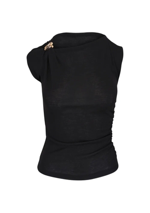 Vince gathered draped blouse - Black