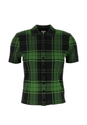 LOEWE plaid-pattern shirt - Green