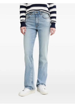 Benetton logo-patch denim jeans - Blue