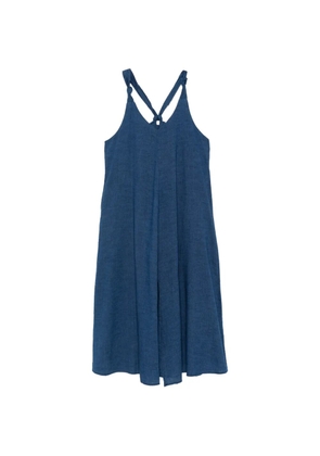DKNY knotted-strap midi dress - Blue