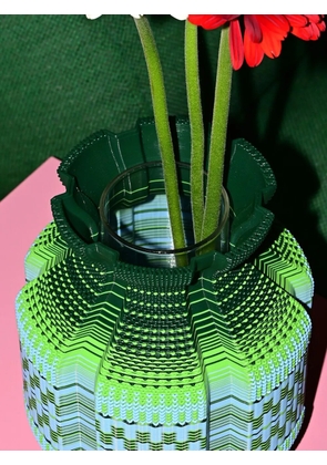Wontek Ancient Aliens geometric-pattern vase - Green