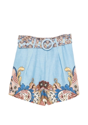 We Are Kindred Evelyn belted shorts - Blue