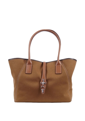 Fay panelled tote bag - Brown