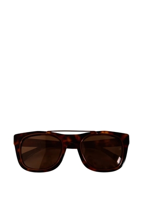 Linda Farrow top-bar square-frame sunglasses - Brown