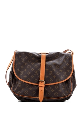 Louis Vuitton Pre-Owned Saumur Handbag Monogram Canvas 35 crossbody bag - Brown