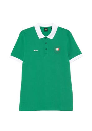 BOSS logo-detail polo shirt - Green