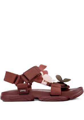 Camper Karst flower-detail sandals - Red