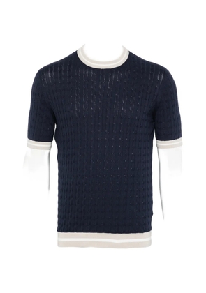 Eleventy cable-knit T-shirt - Blue