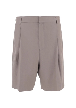 BOSS pleats hemp shorts - Brown