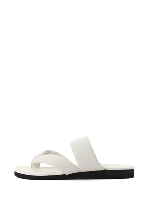 Yohji Yamamoto padded strap sandals - White