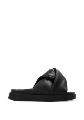 Inuikii knotted-upper leather sandals - Black