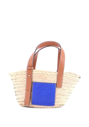 Loewe Pre-Owned Basket Raffia Small tote bag - Blue