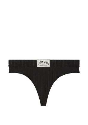 Calvin Klein Heritage Classic ribbed thong - Black