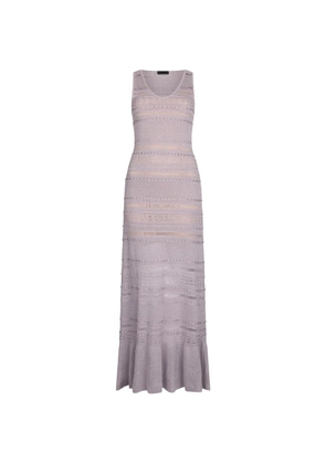 LIU JO V-neck maxi dress - Purple