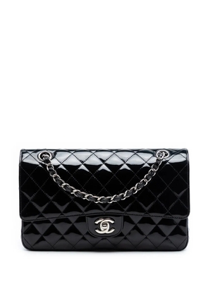 CHANEL Pre-Owned 2009-2010 Medium Classic Patent Double Flap shoulder bag - Black