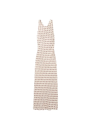 Claudie Pierlot criss-cross floral-print dress - Neutrals