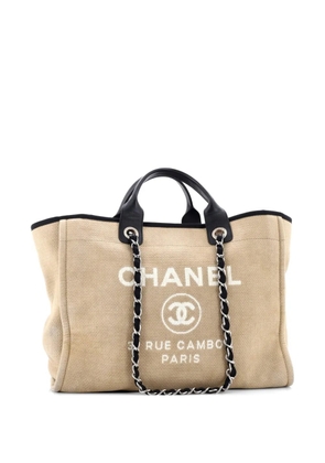 CHANEL Pre-Owned Deauville Canvas Medium tote bag - Neutrals