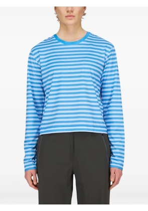 UNNA striped-pattern long-sleeve T-shirt - Blue