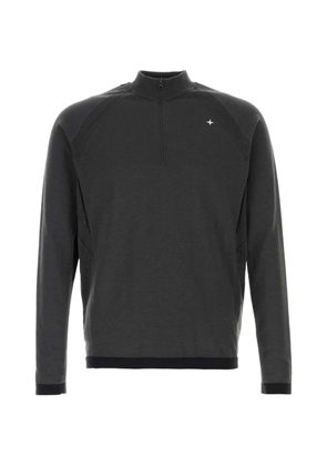 Stone Island raglan-sleeve zipped sweatshirt - Grey