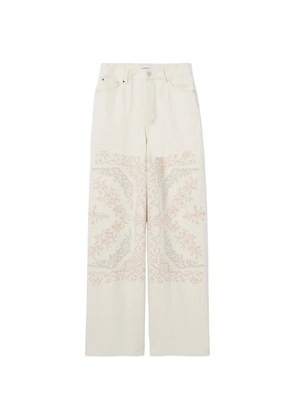 Claudie Pierlot patterned wide-leg jeans - Neutrals
