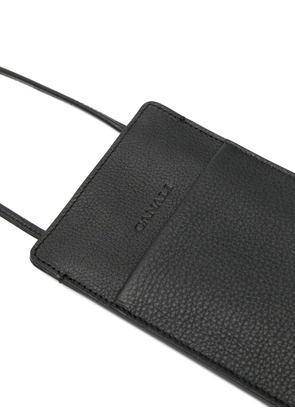 Canali leather phone case - Black