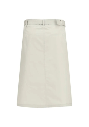 Rier cotton A-line skirt - Neutrals