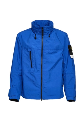 Stone Island zip metal lamina jacket - Blue