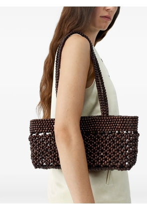 Cordera beaded shoulder bag - Brown
