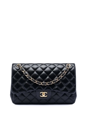 CHANEL Pre-Owned 2012 Jumbo Classic Lambskin Double Flap shoulder bag - Black