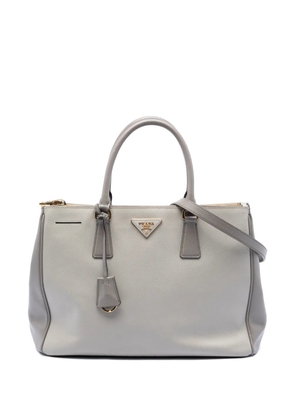 Prada Pre-Owned 2013-2025 Medium Bicolor Saffiano Lux Galleria Double Zip satchel - Grey