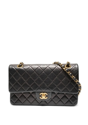 CHANEL Pre-Owned 2000-2002 double-flap quilted chain-strap shoulder bag - Black