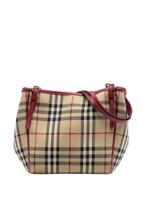 Burberry Pre-Owned 2000-2017 Small Haymarket Check Canvas Canterbury tote bag - Red