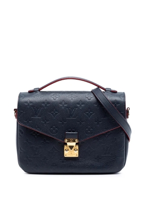 Louis Vuitton Pre-Owned 2017 Monogram Empreinte Pochette Metis satchel - Blue
