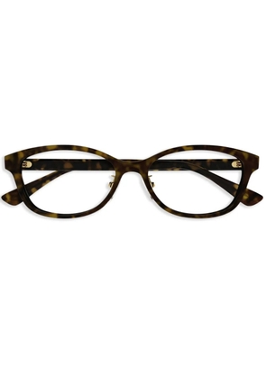 Gucci Eyewear rectangle-frame glasses - Brown